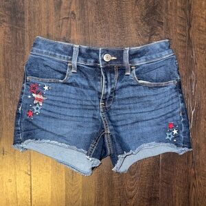 SO Blue Jean Shorts with Star Accents